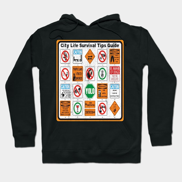 City Survival Guide Hoodie by JGTsunami